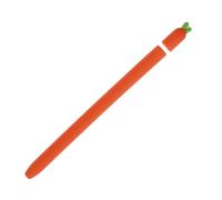 TEHAUX Silicone Anti-slip Stylus Pen Sleeve with Carrot Design for Pencil Protective Touchscreen Pen Cover for Stylus Storage