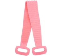 TEHAUX Silicone Exfoliating Back Rub Towel 70Cm Long Bath Shower Strap for Bathroom Massage Cleaning, Pink Bathing Supplies with Textured Surface for Home Use