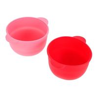 TEHAUX Silicone Folding Waxing Bowls with Large Capacity for Hair Removal 2pcs Dishwasher Safe and Easy to Clean Random Color for Face Hair Removal and Home Wax Warmer Use
