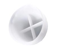 TEHAUX Silicone Fruit Bowl Mold DIY Irregular Bowl Casting Mould Epoxy Resin Tray Compact and Portable Easy to Clean White Household Accessory