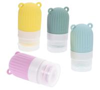 TEHAUX Silicone Travel Bottles Lightweight Squeezable Liquid Bottles Refillable Containers 30ml 4pcs for Toiletries Convenient for Travel