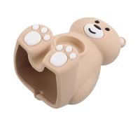 TEHAUX Silicone Watch Stand Bracket Vertical Charging Dock with Bear Design for Smartwatch Bedroom Nightstand Use