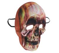 TEHAUX Skull Mask for Halloween Season, EVA Realistic Scary Look | Masquerade Cosplay Accessory, Lightweight Comfortable Fit, Brown Finish, for Spooky Events and Halloween Party