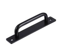 TEHAUX Sliding Barn Door Handle Matte Black Recessed Flush Mount for Doors Easy No-Drill Installation Heavy-Duty Hardware for Interior and Exterior Use