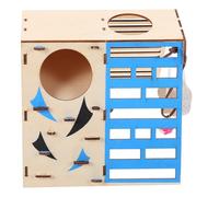 TEHAUX Small Animals Activity Wooden Hamster Hideout Hamster Training House for Developing Skills and Providing A Place to Play Wood Material Suitable for Playground and Small Pet