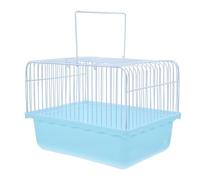 TEHAUX Small Bird Travel Cage Abs Portable Multi Functional Bird Carrier with Window for Lovebirds and Cockatiels for Home Use and Travel