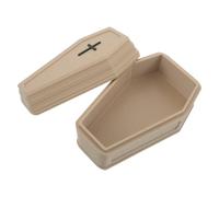 TEHAUX Small Pet Casket Box for Hamster Gerbils and Reptiles, Resin Memorial Burial Box with Portable Design and No Sharp Edges, for Funeral and Pet Loss Remembrance