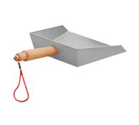 TEHAUX Small Stainless Steel Dustpan for Home, Mini Metal Dust Pan with Short Handle, Household Compact Cleaning Tool for Kitchen and Bedroom Use