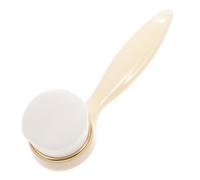 TEHAUX Soft Bristle Facial Cleansing Brush with Ergonomic Handle for Deep Pore Cleaning and Massage Home Face Brush for Women Gentle Skin Care Tool for Radiant Firm Skin Beige