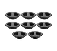 TEHAUX Speaker Handle Easy to Grip and Aid Lifting 8pcs Black Abs Sturdy Round Carrying Grip for Speaker Cabinet and Musical Instrument Boxes