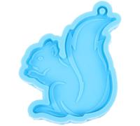 TEHAUX Squirrel Shape Pendant Mold Silicone Casting Mold Reusable DIY Supply Blue Delicate Vivid Shaped for Keychain Charm Making Arts and Crafts