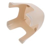 TEHAUX Stable PVC Step Stool with Non-Slip Surface, Easy to Clean Bathroom and Kitchen Foot Stool for Daily Life Places, Khaki Colour