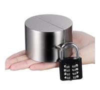 TEHAUX Stainless Steel Garden Faucet Locking System with Coded Padlock Outdoor Water Spigot Cover for Hose Bib Protection Anti-Theft Tap Lock for Residential and Commercial Use