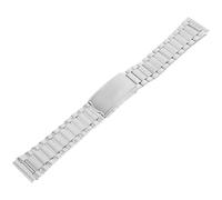 TEHAUX Stainless Steel Watch Band and Easy to Wear Features Replacement Strap with Comfortable Hand Feel Silver Metal Watch Chain Band for Men and Women Suitable for Daily Use