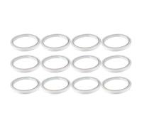 TEHAUX Strong Double Sides Adhesive Tape 12pcs Set Hot Melt Adhesive, White Colour, Can Be Cut to Length, for Fabric and Glass, for Sewing and Craft Classes