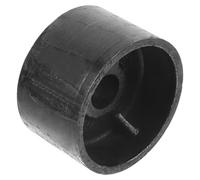 TEHAUX Sturdy Steel Replacement Wheel for Dual Pump Jack, 2 Ton Load Capacity, Black Front Wheel Suitable for Construction Site and Garage Use