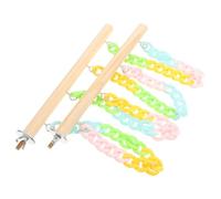 TEHAUX Sugar Glider Climbing Swing Cage for Rats Wooden Abs Climbing Chain Comfortable Resting Space Small Animal Hanging for Sugar Gliders and Hamsters