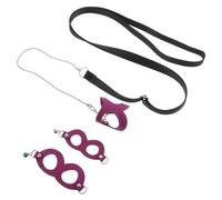 TEHAUX Sugar Glider Pulling Rope Small Pet Outdoor Leash Lightweight Fashion Unique Design with Bell and Chain Convenient to Store and Carry for Outdoor Use Assorted style