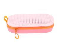 TEHAUX Swim Goggle Carrying Boxes Swimming Eyewear Case Lightweight Soft Sturdy Silicone with Drainage Hole Design Large Capacity for Travel and Everyday Use 7.86x3.14x1.97in