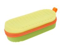 TEHAUX Swim Goggle Storage Boxes Silicone Storage Cases Lightweight Drainage Hole Design Large Capacity Travel Everyday Use 7.86x3.14x1.97in