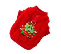 TEHAUX Thermal Dog Costume Chinese Year Dragon Design Warm Puppy Coat with Harness Hook for Outdoor Walking Running Hiking Pet Clothes for Dogs