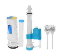 TEHAUX Toilet Flusher Replacement Kit with Dual Flush Valve and Large Button Abs Material Installation Toilet Tank Parts for Efficient Water Control and Convenient Bathroom Use