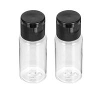 TEHAUX Travel Lotion Emulsion Bottles 12Pcs 15Ml Black Flip Cap Refillable Bottles Lightweight for Makeup and Skincare