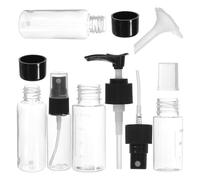 TEHAUX Travel Makeup Dispenser Bottle Pump Bottles Different Style Plastic Lightweight Mess-free Travel Experience for Outdoor Trip and Business Trips