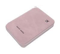TEHAUX Travel Passport Holder for Family with Zipper Pu Leather Travel Wallet with Multiple Compartments Spacious Organisation and Sleek Minimalist Design for International Trips