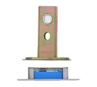 TEHAUX Universal 8mm x 50mm Magnetic Door Catch Tubular Deadbolt Latch Alloy Lock Body Silent Magnetic Single Tongue Door Hardware for Wooden and Bathroom