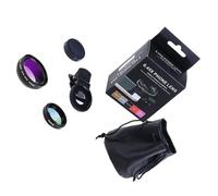 TEHAUX Universal Phone Lens Small Phone Clip Lens with Aluminium Alloy Optical Glass Ensures Sufficient Transmittance and Fine Imaging Effect 37mm 0.45x 49uv Black for Mobile Photography