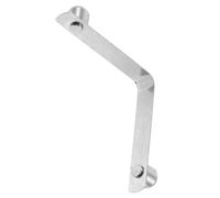 TEHAUX V Shape Buckle Spring Pad for Walking Cane Accessories, Stainless Steel Crutch Snap Clip with Spring-Loaded Structure, Silver DIY Locking Tool for Adjustable Height and Sitting