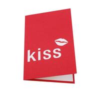 TEHAUX Valentine's Day Red Lip Greeting Card Pop-up Sweet Handmade Holiday Card for Him Her Romantic Love Note