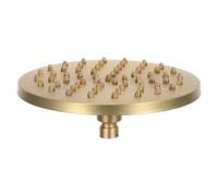 TEHAUX Vintage Copper Ceiling Showerhead with Leakproof Construction, Round Rainshower Faucet for Ceiling Mount Installations, for Home Spa and Daily Refreshment