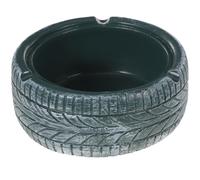 TEHAUX Vintage Simulation Tire Resin Ashtrays inside Use, Lightweight Desktop Ashtray with Unique Stylish Design, for Home and Office Ash Storage Container