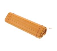 TEHAUX Vintage Style Bamboo Drawing Pad with 30 Slip Pieces, Rounded Edges, Orange Colour, Multifunctional Home Decoration and Craft Ideas Book for Handicraft Making