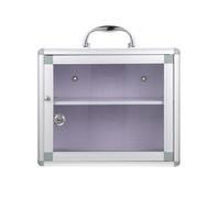 TEHAUX Wall-Mounted Locking Medicine Box Multi-Layer Storage, Small Household Medicine Case Lock, Professional Locking Case for Community and Home Use