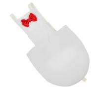 TEHAUX Washable Cotton Cloth Parrot Diaper with Bow Design, Easy to Wear Or Take, Suitable for Small Flight Birds and Cockatiels, for Use at Home Or, White Xl Size