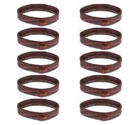 TEHAUX Watch Strap Loops Easy Installation Brown 10pcs Leather Replacement and Comfortable to Wear for Women's Watch Bands
