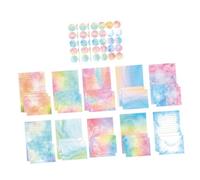 TEHAUX Watercolor Letter Paper and Envelope Kit Set Elegant Blank Writing Paper with Decorative Envelopes for Thank You Notes Love Letters Invitations Calligraphy Practice and Creative