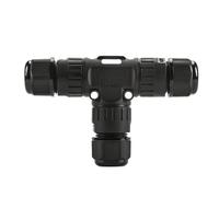 TEHAUX Waterproof Safe and Sturdy 3 Way Cable Gland Connector with Ip68 Rating Nylon Pa66 and Brass Material 16a 450v 0.5-2.5mm² Cable Size for Outdoor Extension
