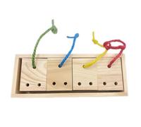 TEHAUX Wear-resistant Wooden Parrot Bird for Foraging and Chewing, Natural Quality Wood Material Pet Chew Suitable for Parakeets and Ringneck Parrots