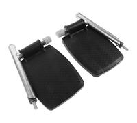 TEHAUX Wheelchair Footrest Replacement Footrest Pedal Leg Pad Universal Metal Abs Sturdy Anti-Slip for Wheelchair Users with Lower Limb Movement Disorders