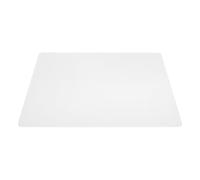 TEHAUX White Tempered Glass Mousepad with Stable Base and Scrape Resistant Surface, One-piece Thickened Structure Designed for Competitive Gaming and Professional Esports Use with Optical