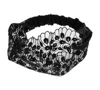 TEHAUX Wide Hair Fabric and an Women Lace Floral, for Headband Design Stretchy Featuring Antislip Mechanism for Comprehensive Coverage, for Skincare and Makeup Use