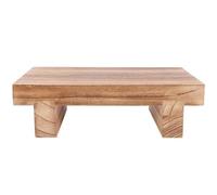 TEHAUX Wood Bedside Step Stool for Bedroom Use Lightweight and Easy to Carry Wood Foot Stool with Non-Slip Surface Suitable a Multipurpose Home Furniture Step Bench