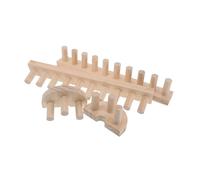 TEHAUX Wood Knitting Board 21.26 X 4.92 X 2.76 in - Multifunctional Chunky Yarn Loom for DIY Blanket and Scarf Weaving - Reusable Wooden Stitching Tool for Crafting and Home Use