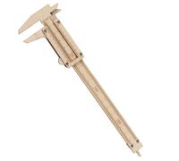 TEHAUX Wood Vernier Calipers Ruler with Printing and Thickened Wood Material, Portable and Not Easy to Break, for Painting and Woodworking Measurement Tasks