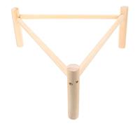 TEHAUX Wooden Chicken Perch for Birds and Chicks, Beige Triangular Roosting Bar Made of Sturdy Wood, Elevates Chickens the Ground for Multi-use in Coop and Birdcage Accessories