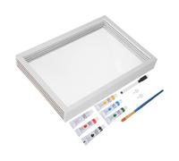 TEHAUX Wooden Family Handprint Keepsake Kit with Handprint and Footprint Picture Frame Non-toxic Couples Hand Casting for Parents Milestones Wedding and Anniversary Memory Craft